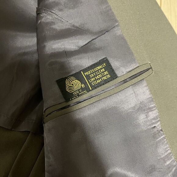 J. Press Wool Sportscoat Blazer 3 Button Green Made In USA Mens Size 40R - Picture 14 of 16